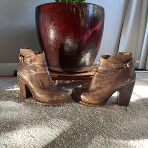 Bed Stu Leather Ankle Boots